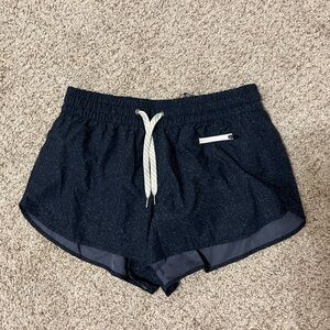 Medium Vuori Navy Blue Print Athletic Shorts